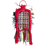 Настенный ковер разноцветный из одежды Heart варинант исполнения - 1 | Loft Concept в Сочи