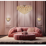 Люстра каскадная с подвесками в форме колец Galaxy of Light варинант исполнения - 8 | Loft Concept в Сочи