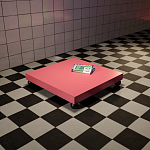 Дизайнерский кофейный стол на круглых ножках Poltronova T02 Pink Coffee Table варинант исполнения - 5 | Loft Concept в Сочи