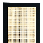 Светодиодное прямоугольное бра из металла черного цвета Lattice Lux варинант исполнения - 2 | Loft Concept в Сочи