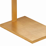 Торшер с прямоугольным абажуром на золотом металлическом каркасе Rectangular Plane  варинант исполнения - 3 | Loft Concept в Сочи