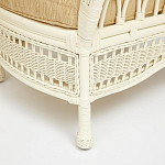 Комплект уличной мебели из ротанга Clara белый варинант исполнения - 6 | Loft Concept в Сочи