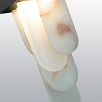 Подвесной светильник с белыми вертикальными элементами Alabaster Totem варинант исполнения - 5 | Loft Concept в Сочи