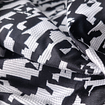 Мебельная ткань Жаккард черно-белый принт 145 см T2-126 варинант исполнения - 2 | Loft Concept в Сочи