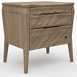 Тумба прикроватная из массива дуба с 2-мя ящиками Tasteful Furniture варинант исполнения - 1 | Loft Concept в Сочи