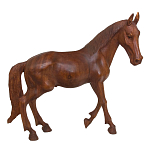 Статуэтка из дерева суар дикая лошадь Wild Horses варинант исполнения - 4 | Loft Concept в Сочи
