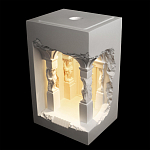 Встраиваемый в стену гипсовый светильник под покраску с колоннами и арками в античном стиле Antiquity Athena варинант исполнения - 3 | Loft Concept в Сочи