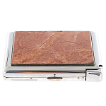Портсигар на 20 сигарет с газовой зажигалкой из натурального камня Яшма Stone Cigarettes Cases варинант исполнения - 1 | Loft Concept в Сочи