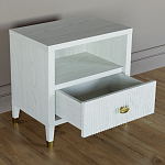 Прикроватная тумбочка с полкой Elsa Dreams White варинант исполнения - 2 | Loft Concept в Сочи