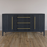 Буфет Primo с тремя ящиками и двумя фасадами Черный дуб варинант исполнения - 1 | Loft Concept в Сочи