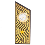 Часы подарочные настольные в виде погона Генерала из натурального камня Змеевик Gold Military Clock варинант исполнения - 7 | Loft Concept в Сочи