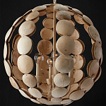 Люстра в форме шара с декором из круглых декоративных элементов Texture Discs варинант исполнения - 3 | Loft Concept в Сочи