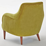 Кресло велюровое горчичного цвета Diaspro Mustard Armchair варинант исполнения - 3 | Loft Concept в Сочи