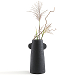 Ваза Serené Ceramic Vase Черная варинант исполнения - 3 | Loft Concept в Сочи