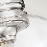 Потолочный светильник с прозрачным стеклянным плафоном в форме широкого колокола Feiss варинант исполнения - 2 | Loft Concept в Сочи