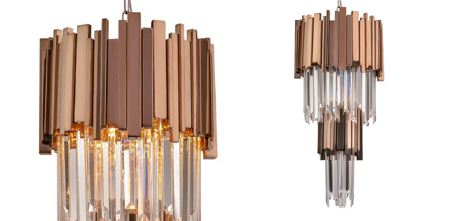 Люстра многоярусная Luxxu Modern Cascade Chandelier Bronze Metal Glass 35 Люстра многоярусная Luxxu Modern Cascade Chandelier Bronze Metal Glass 35 - Loft-Concept в Сочи