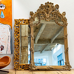 Зеркало настенное в ажурной раме с эффектом старины Classic Ornament Mirror варинант исполнения - 2 | Loft Concept в Сочи