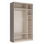 Шкаф трёхдверный с 2-мя зеркальными дверками Satin Furniture варинант исполнения - 4 | Loft Concept в Сочи