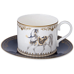 Чайный сервиз из фарфора с изображением лошадей на 6 персон 14 предметов Porcelain Horse Set варинант исполнения - 2 | Loft Concept в Сочи