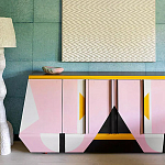 Дизайнерский комод с геометрическим рисунком Arredi варинант исполнения - 3 | Loft Concept в Сочи