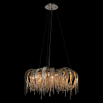 Люстра круглая подвесная с металлическими дугами и длинными цепочками 80 см Atlantis Chain варинант исполнения - 3 | Loft Concept в Сочи