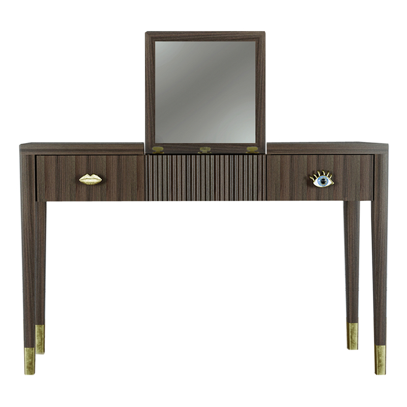 Туалетный стол - Трельяж Elsa Dreams Walnut 120 см Орех Туалетный стол - Трельяж Elsa Dreams Walnut 120 см Орех в Сочи | Loft Concept