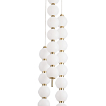 Подвесной светильник с плафонами в виде шаров из акрила Pearls Suspension Brass Cascade Hanging Lamp варинант исполнения - 2 | Loft Concept в Сочи