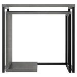 Комплект из 2-х приставных столов серого цвета из дерева ZIGOSH RETRO GREY варинант исполнения - 1 | Loft Concept в Сочи