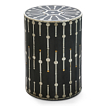 Дизайнерские приставной столик с инкрустацией Mandika Bone Inlay Stool варинант исполнения - 3 | Loft Concept в Сочи