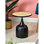 Приставной столик с факутрным черным основанием Ethiopia варинант исполнения - 2 | Loft Concept в Сочи