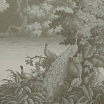 Обои ручная роспись Le Brésil Crystal Grey варинант исполнения - 1 | Loft Concept в Сочи