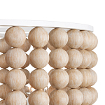 Люстра в форме цилиндра с вставками из деревянных бусин Wooden Beads варинант исполнения - 3 | Loft Concept в Сочи