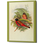 Постер на холсте с изображением птиц Blooming Birds Poster варинант исполнения - 7 | Loft Concept в Сочи