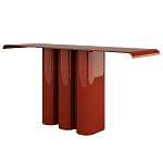 Консоль красная с цилиндрическим основанием Giorgio варинант исполнения - 1 | Loft Concept в Сочи