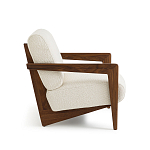 Кресло Avalon White Boucle из массива ореха варинант исполнения - 3 | Loft Concept в Сочи