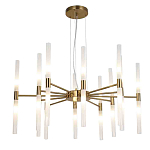 Люстра подвесная с 20-ю цилиндрическими матовыми плафонами Delta Light варинант исполнения - 1 | Loft Concept в Сочи