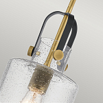 Подвесной светильник с цилиндрическим плафоном из прозрачного стекла с пузырьками Kichler варинант исполнения - 4 | Loft Concept в Сочи