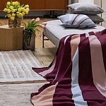 Плед из хлопка с геометрическим рисунком Elan Stripe Addison варинант исполнения - 6 | Loft Concept в Сочи