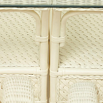 Комплект обеденный из ротанга Eloise grand white варинант исполнения - 14 | Loft Concept в Сочи