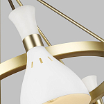 Люстра с 5-ю плафонами в форме песочных часов с узкими перфорированными отверстиями Feiss варинант исполнения - 9 | Loft Concept в Сочи