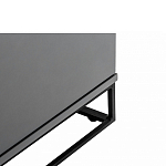 ТВ-тумба цвета графит с  2-мя дверцами и ящиком Strict Lines варинант исполнения - 5 | Loft Concept в Сочи