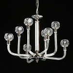Люстра с 8-ю лампами и гранеными стеклянными плафонами Prism Gala варинант исполнения - 4 | Loft Concept в Сочи