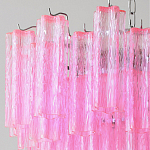 Элитная Люстра Textured Glass Pink Chandelier Ярко Розовое стекло варинант исполнения - 2 | Loft Concept в Сочи