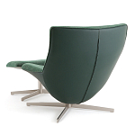 Кресло вращающееся с подставкой для ног зеленое Verdante варинант исполнения - 4 | Loft Concept в Сочи