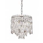 Люстра круглая с хрустальными подвесками на серебряном каркасе Roul Crystal Light варинант исполнения - 11 | Loft Concept в Сочи