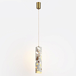 Подвесной светильник с цилиндрическим белым бетонным плафоном Terrazzo Light варинант исполнения - 2 | Loft Concept в Сочи