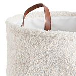 Корзина для белья из ткани букле Boucle Organizers Round варинант исполнения - 2 | Loft Concept в Сочи