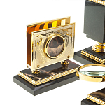 Настольный письменный набор из яшмы и долерита в подарочной упаковке Manager Organizer варинант исполнения - 8 | Loft Concept в Сочи