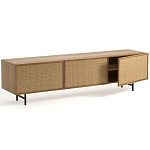 ТВ-тумба с декором из ротанга Pansy Rattan TV Stand варинант исполнения - 8 | Loft Concept в Сочи