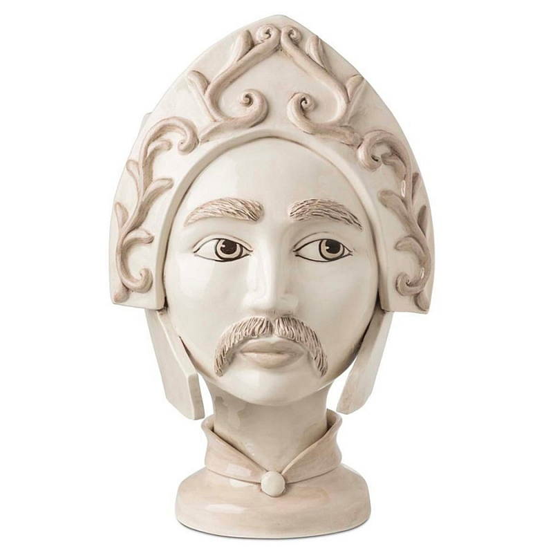 Ваза Vase Moro Man Paladin White Бежевый Ваза Vase Moro Man Paladin White Бежевый в Сочи | Loft Concept